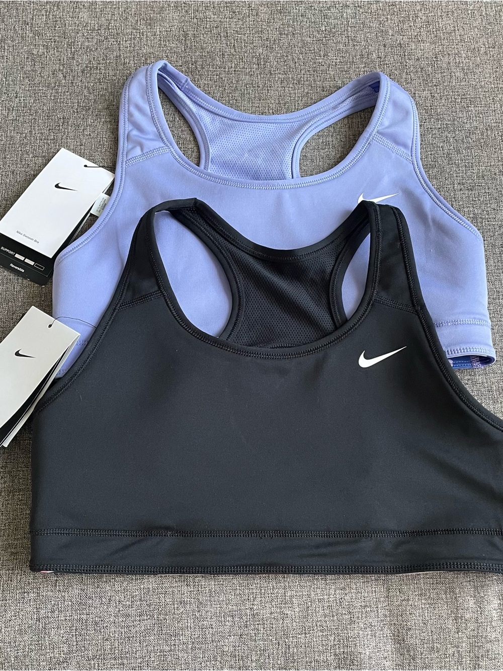 Nike Girls' Pro Swoosh Reversible Sports Bras Ice Cream and Donut Camo Sz L